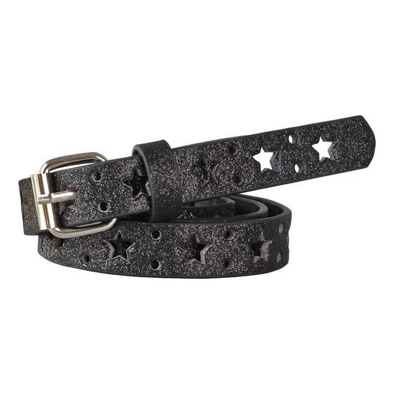 Punk Pink Color Waist Belts Women Jeans Buckle Adjustable Multicolor Waistband Heart Studded Belt Korean Fashion Y2k AccessoriesX240914