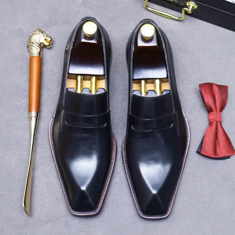Luxury Brand Men Shoes Formal Casual Loafer High Quality Vintage Business Office DressParty Genuine Leather Comfortable Hot Sale