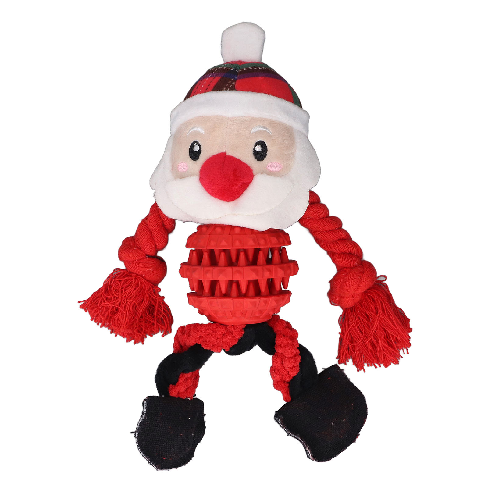 Dog Christmas Toys Funny Interactive Educational Holiday Theme Cute Dog Chew Bite Squeaky Toys For Pets