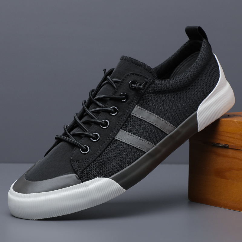 Men's Spring Summer Casual Canvas Shoes Low-top Lace-up Men's Shoes Korean Version Trend Men's Shoes# 23606