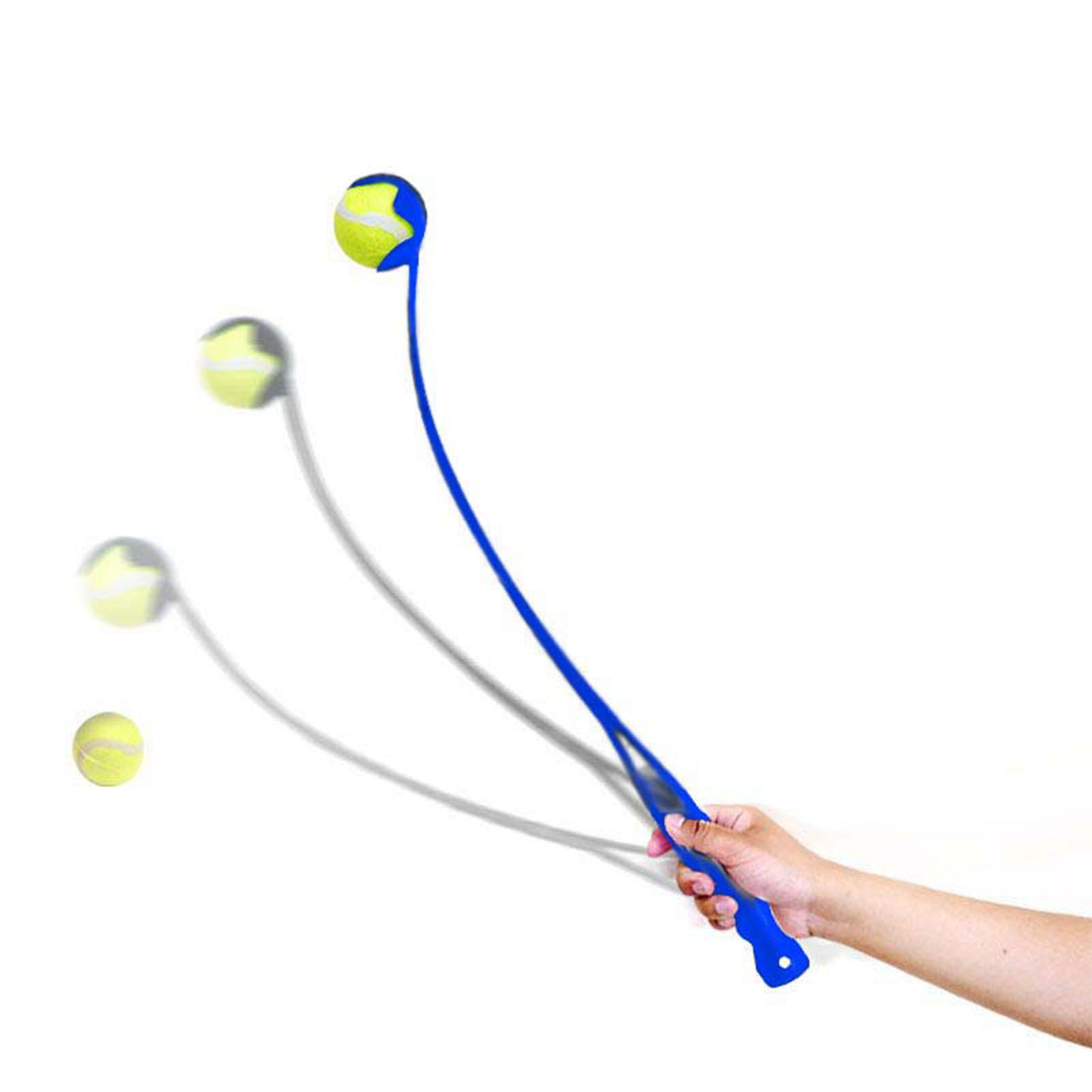 Hand Dog Ball Launcher With Ball Ergonomic Handle Interactive Dog Tennis Ball Thrower For Outdoor Playing Training