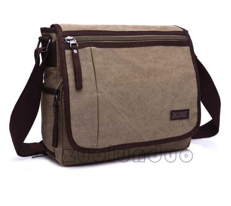 men's casual bag trend solid color men's canvas shoulder bag men's crossbody bag brand men's bag 240915