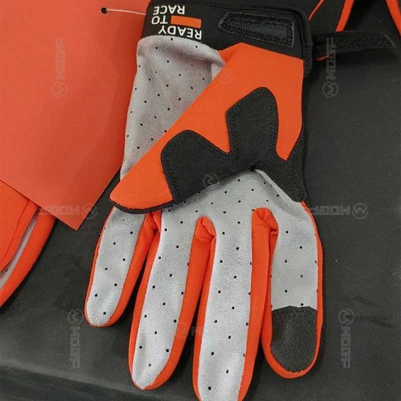 Orange Black Touch Screen Moto Motorcycle Gloves For Reday to race Mountain Bike MX ATV Gloves Motocross Cycling Gloves S-XXL Y240914