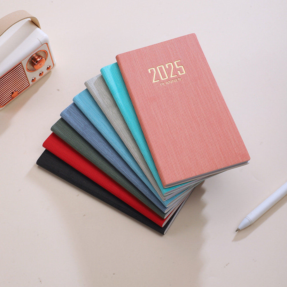 2025 Fashion Portable Schedule Planner, Multicolor Options, Diary/Plan Book