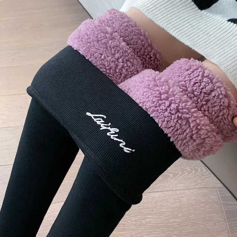 Extra-thick Cloudy Fleece Leggings Women Outside Wear Winter Padded and Thickened Warm Trousers High-waisted Large SizeX240914