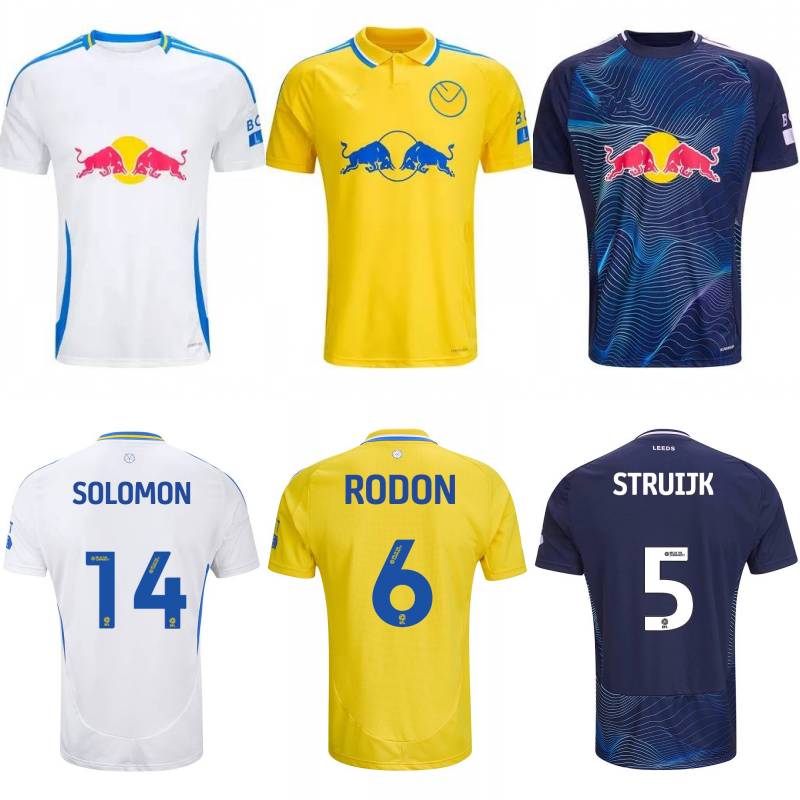 2024/25 LeEDs UnITedS Soccer Jerseys 2025 AMPADU STRUIJK RODON PIROE TANAKA GRUEV Uniform Mens AARONSON SOLOMON RAMAZANI MATEO JOSEPH GNONTO Kids kit Shirt