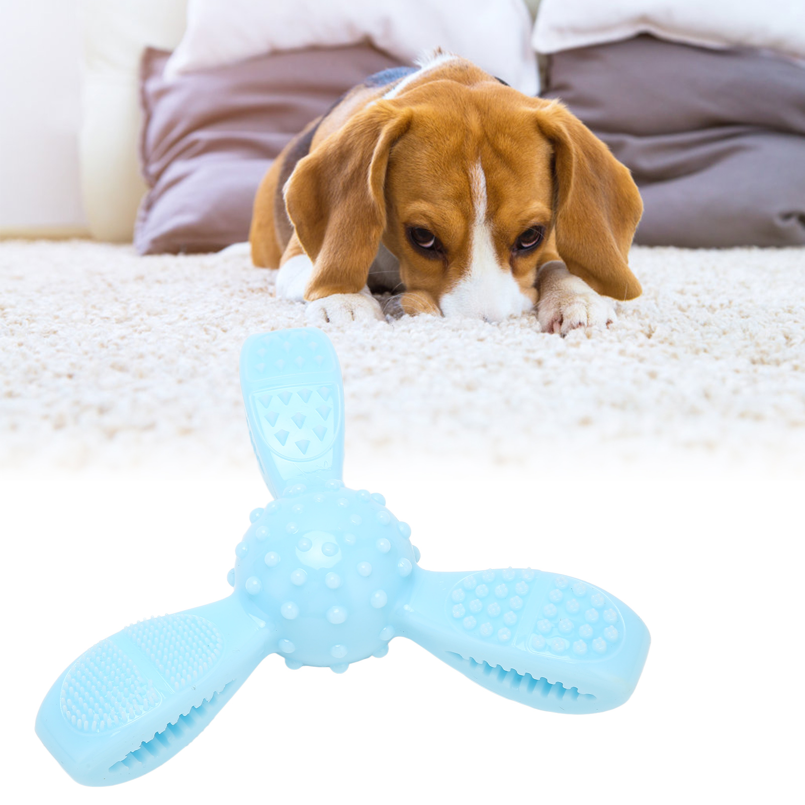 Washable Dog Chew Toy, Multifunctional, Bite Resistant, TPR, Pet, Teeth Cleaning, Gum Massage