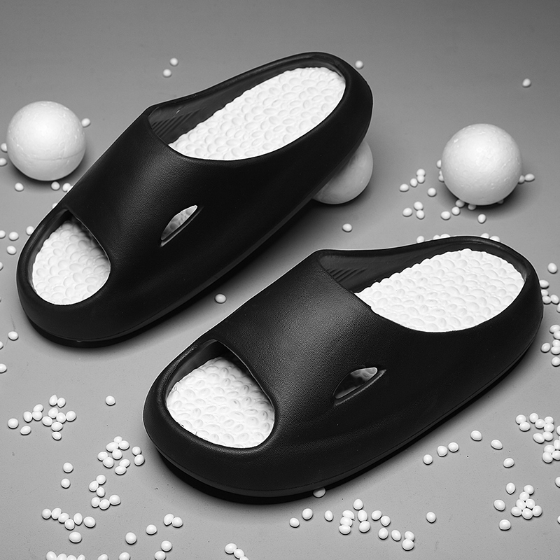 2024 New Men Massage Slippers Comfortable Slides Indoor Outdoor Sandals Beach Casual Shoes Non-slip Soft Sole Men's Slippers
