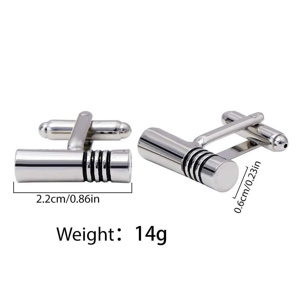 Cytheria Starlink Cufflinks Men Round B1438 Metal Zinc Alloy Fashion Tie Clips Cufflinks Fathers Day Markdown SaleX240914