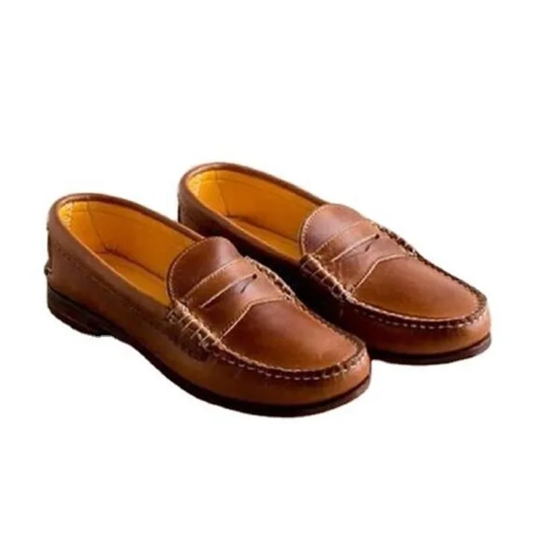Leather Shoes Woman Summer Ladies Loafers Non-slip Flats Lace-up Sneakers Women Oxford Shoes Retro Mocassin Homme Plus Size 43