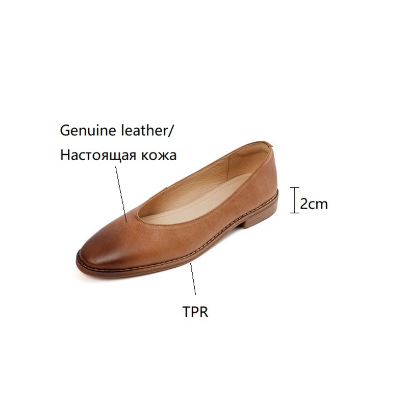 NEW Spring/Fall Women Pumps Genuine Leather Shoes for Women Round Toe Chunky Heel Shoes Retro Low Heel Women Shoes Female Shoes
