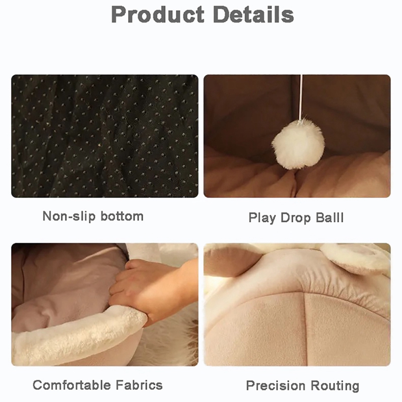 1 Piece Warm Cats Bed Comfortable Cats Lounge Chair Cushion Cats House Tent Very Soft Puppy Cushion Bag