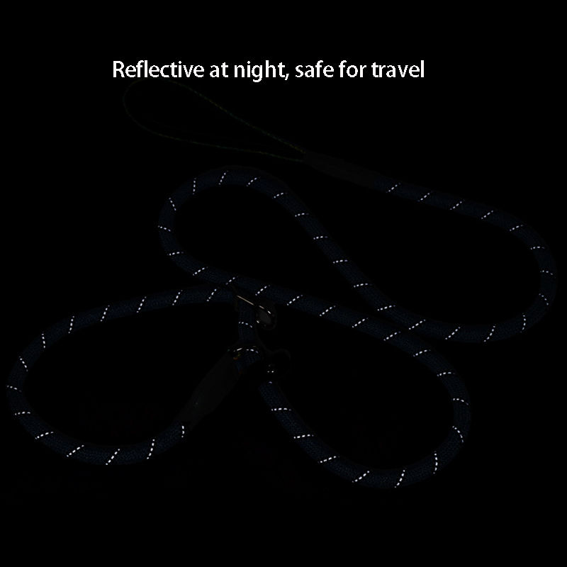 Heavy Duty Slip Lead Dog Leash,Dog Training Leash with Metal Stopper,Durable No Pulling Dog Lead Leashes with Comfortable Handle