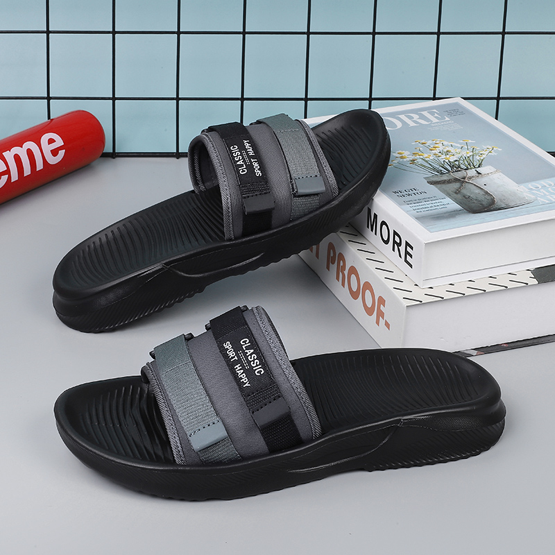 High Quality Summer Men Slippers Outdoor Beach Sandals Trend Mens Slides Men Casual Shoes Flip-flops Home Slippers Beach Sandals