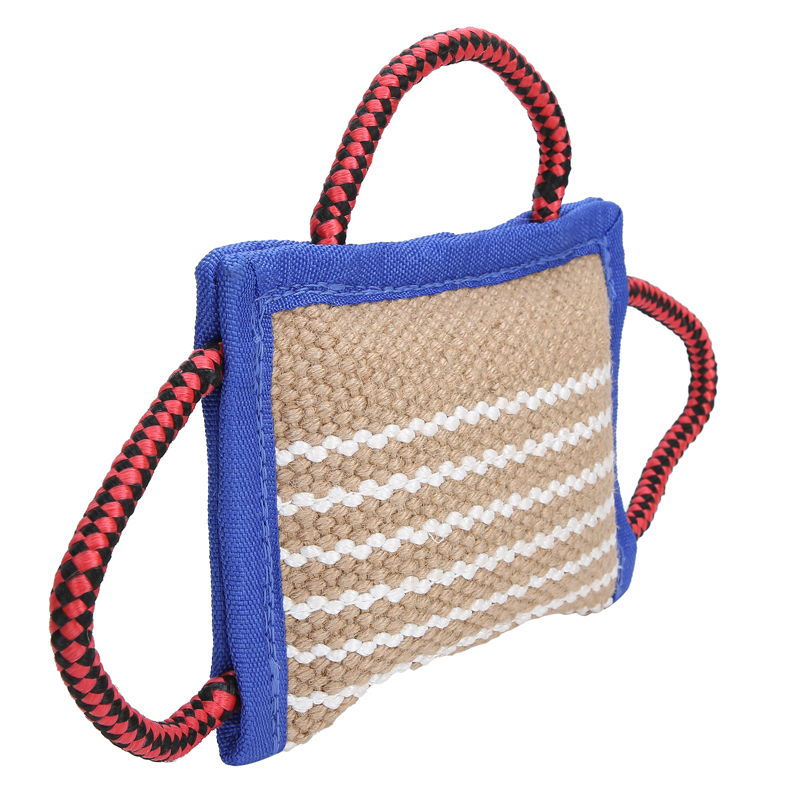 Linen Pet Teeth Cleaning Bag Chewing Biting Interactive Training Bite Toy For Dog
