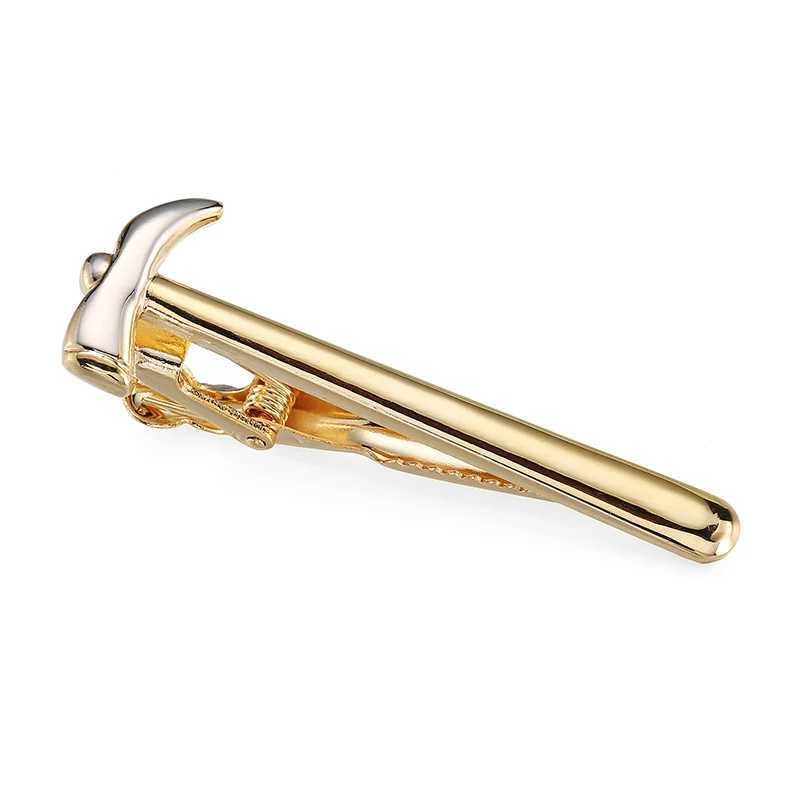 High quality mens and womens tie clip hammer design metal tie accessories business jewelry giftsX240914