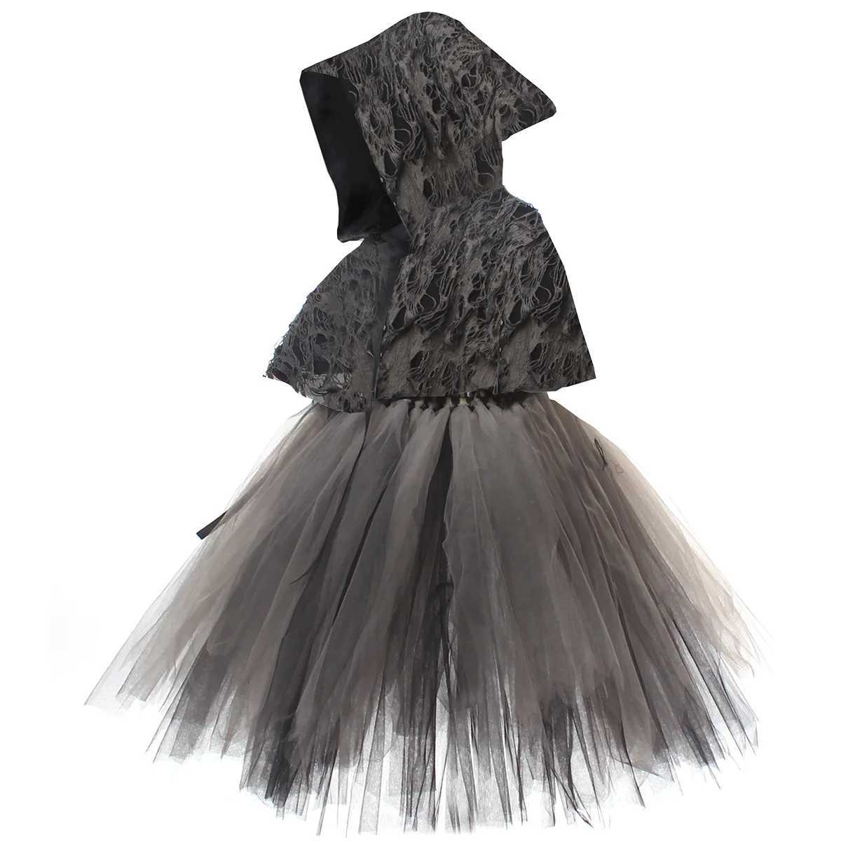 Halloween Party Role Playing Childrens Death Black Cloak Halloween Skull Ball Costume Prop Set Death Role Playing Costume W240914