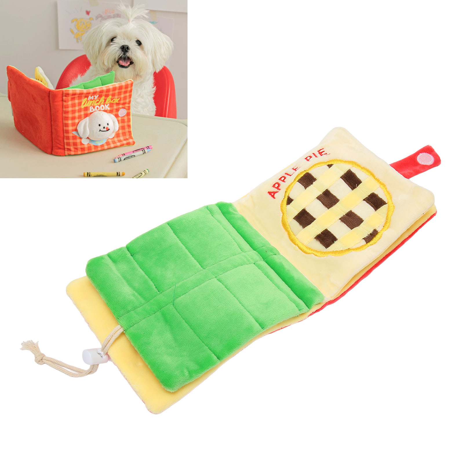 Dog Sniffing Book Slow Feeding Brain Stimulating Interactive Cute Dog Digging Toys Puppy Puzzle Toys For Pet Supplies