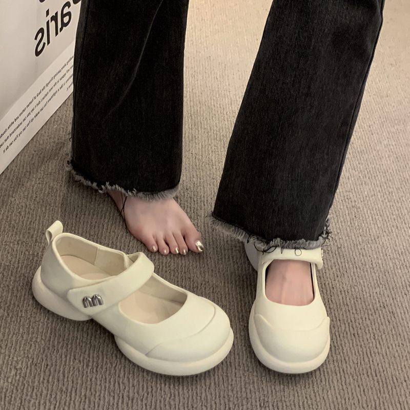2023 Women Flat Shoes Fashion Round Toe Cute Ladies Casual Soft Mary Jane Shoes Outdoor Dress Flat Ballet Shoes Zapatillas Mujer