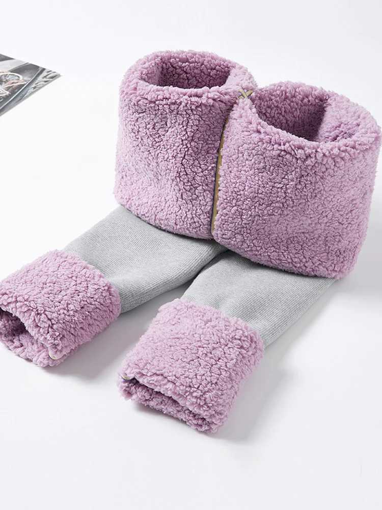 Thicken Leggings Women Threaded Slim Winter Warm Thick Legging High Waist Elastic Fleece Thermo Leggings Woman Casual TightsX240914