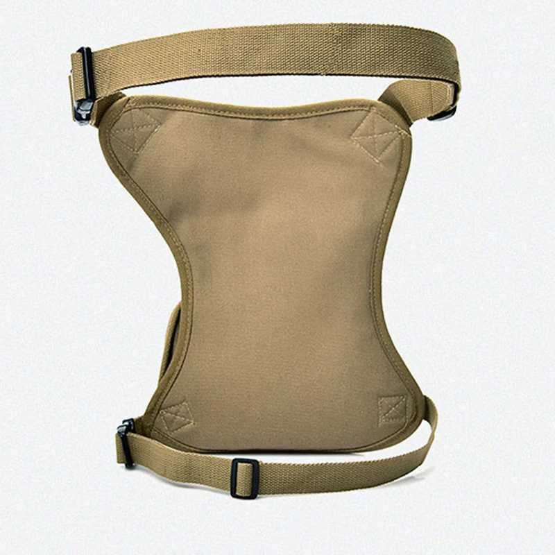 Mens canvas camisoles waist bags leg bags mens bicycles and motorcycles money belts Fanny bags high-quality work Z250407