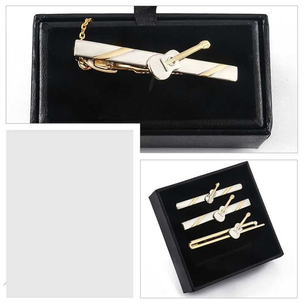 Necktie Bar Clasp Instrument Clasp Clip Guitar Copper Men Necktie Buckle Violin Fashion Jewelry Metal Tie Clips Men AccessoriesX240914