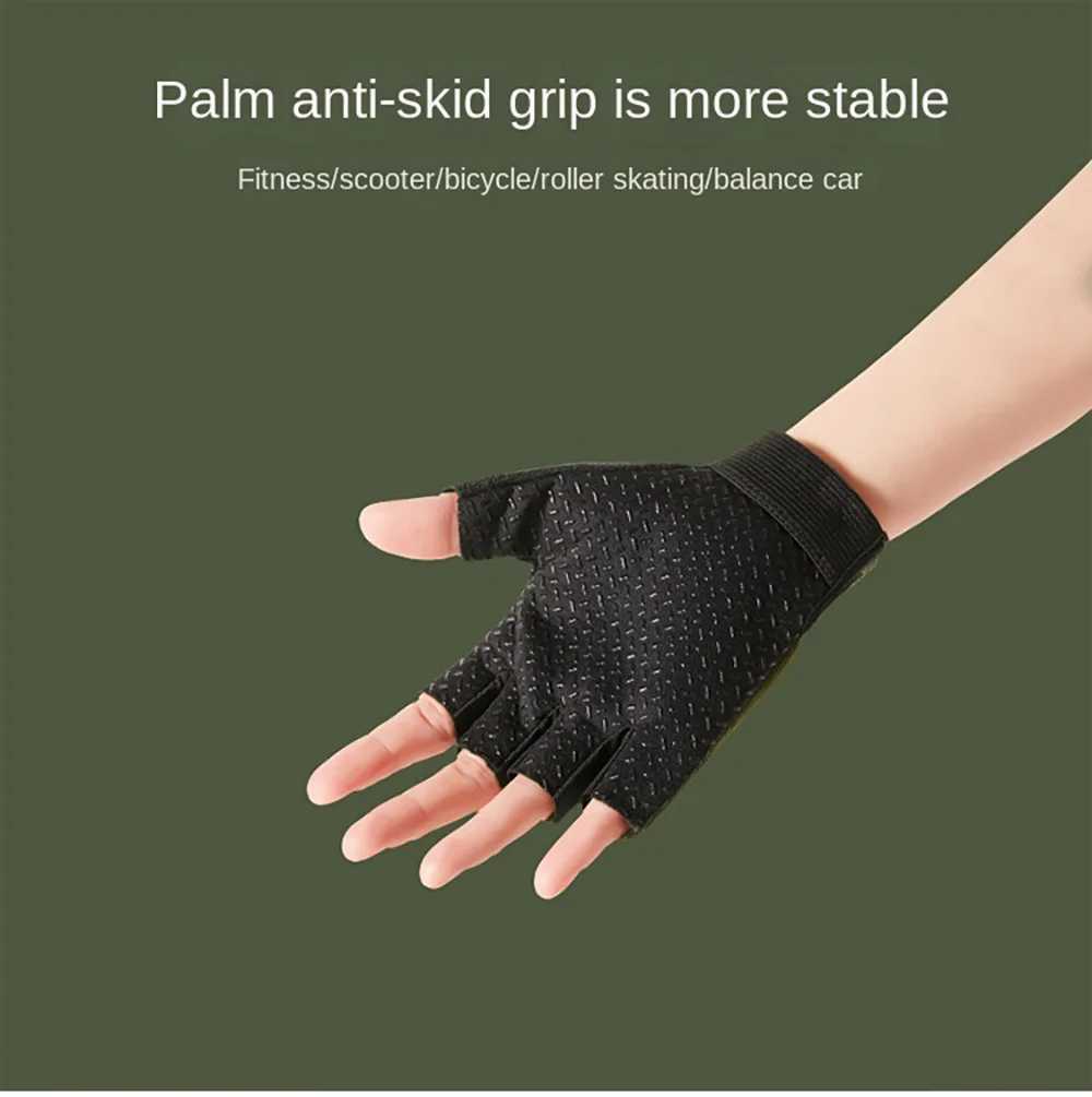 Kids 4-11 Years Cycling Gloves Half Finger Bike Gloves Tactical Glove Non-Slip Outdoor Sports Gloves for Boys and Girls W29 Y240914