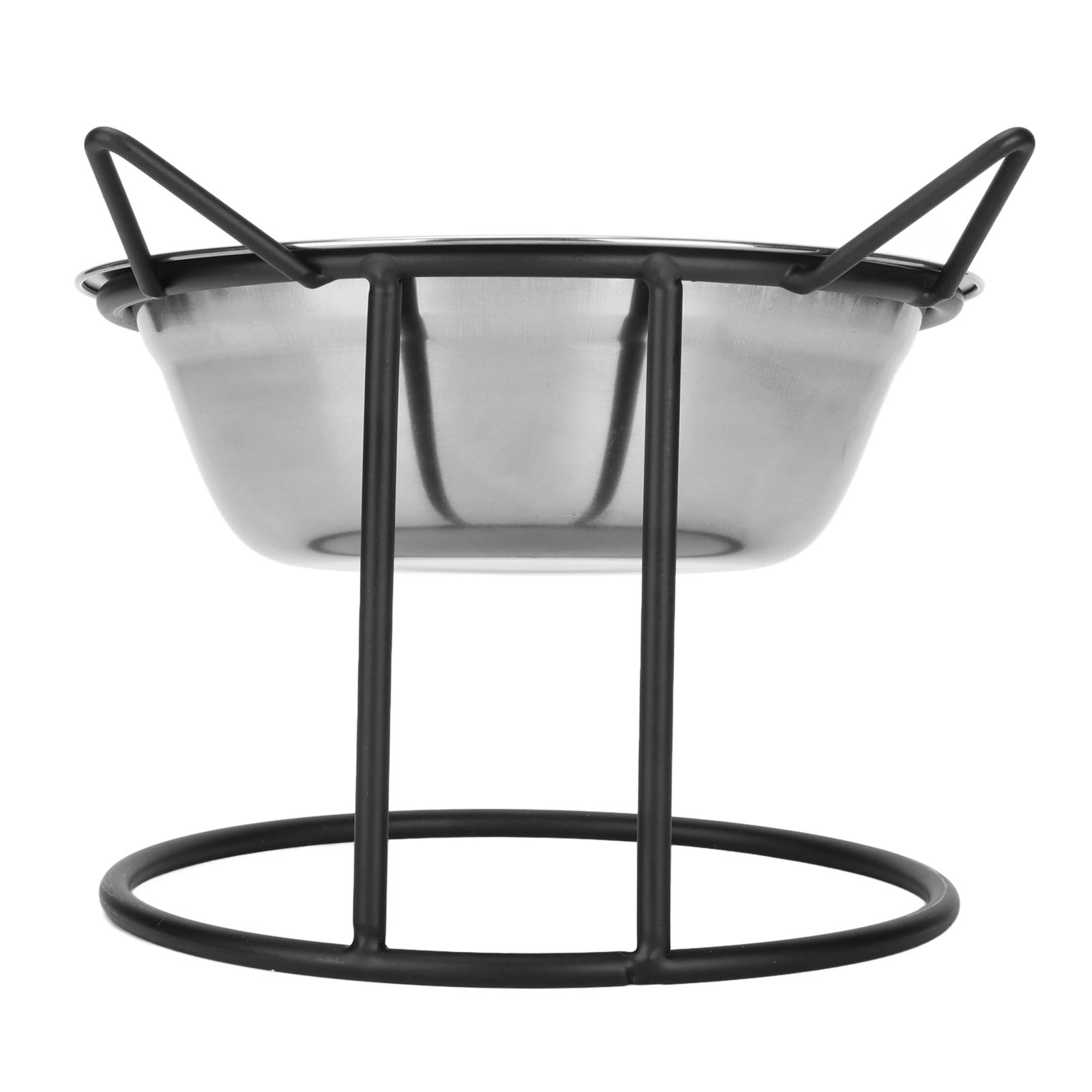 Stainless Steel Raised Pet Bowls with Stand for Cats and Dogs, Elevated Dog Feeder, Cute Cat Ears Shape