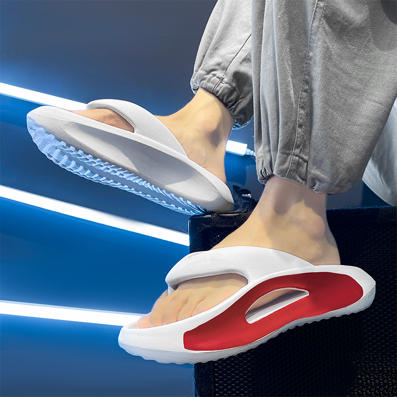 Fashion Men Flip Flops Outdoor Indoor Slippers Comfortable Thick Soft Sole Men Women Beach Sandals Non-slip Home Slippers 36-45