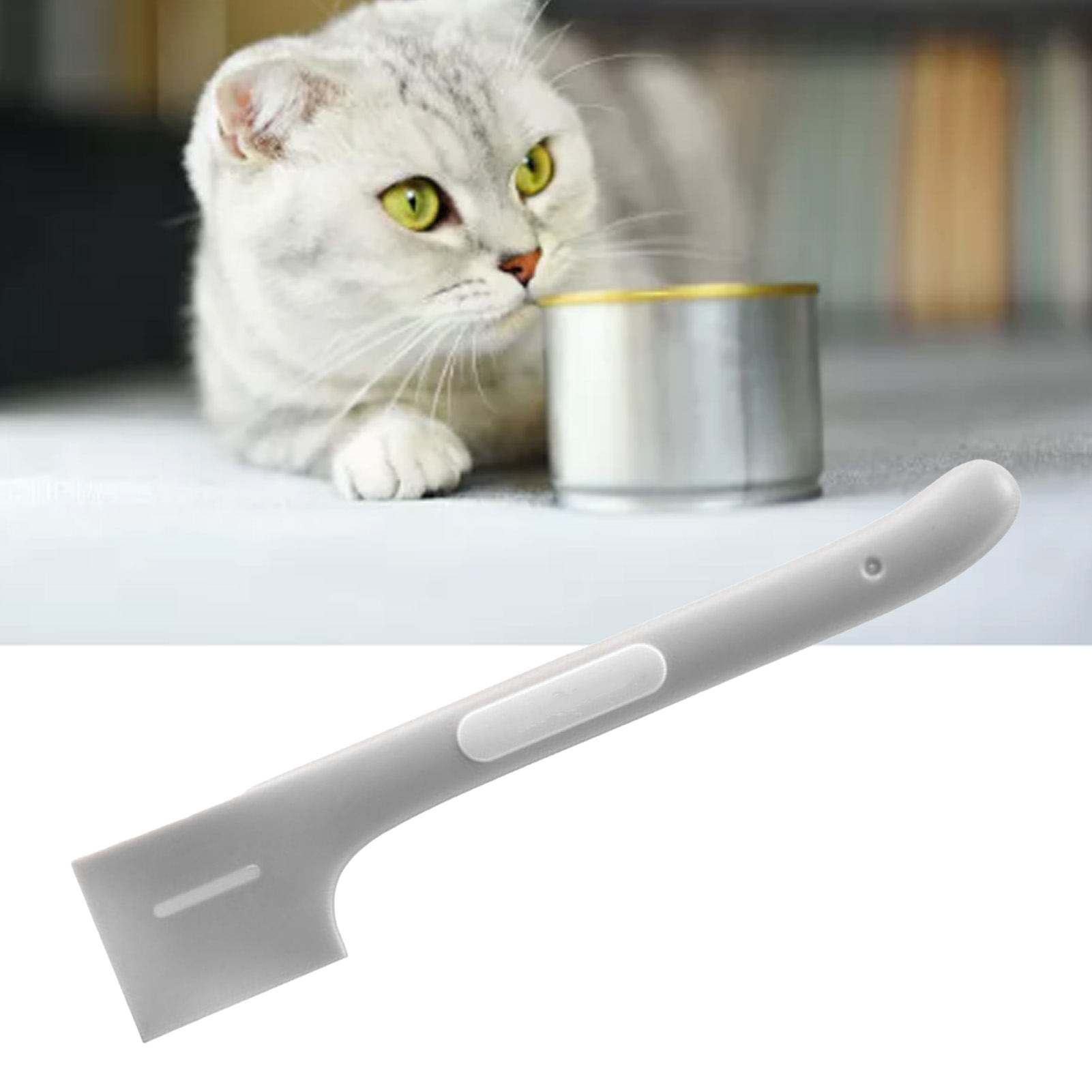 Pet Food Can Spoon Safe Practical Right Angular Design Dog Cat Food Canned Scoop Mixing Spoon For Home
