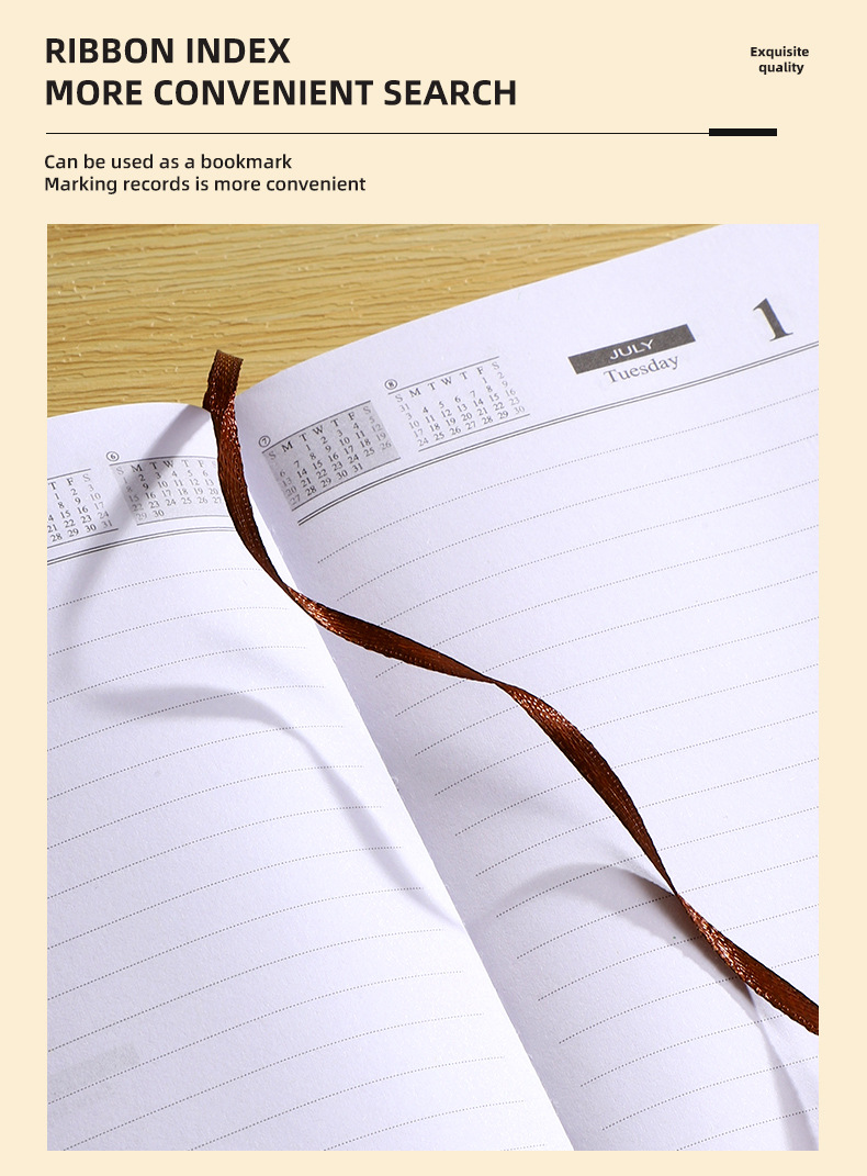 2025 Portable and beautiful plan book, multi-color fashion calendar book