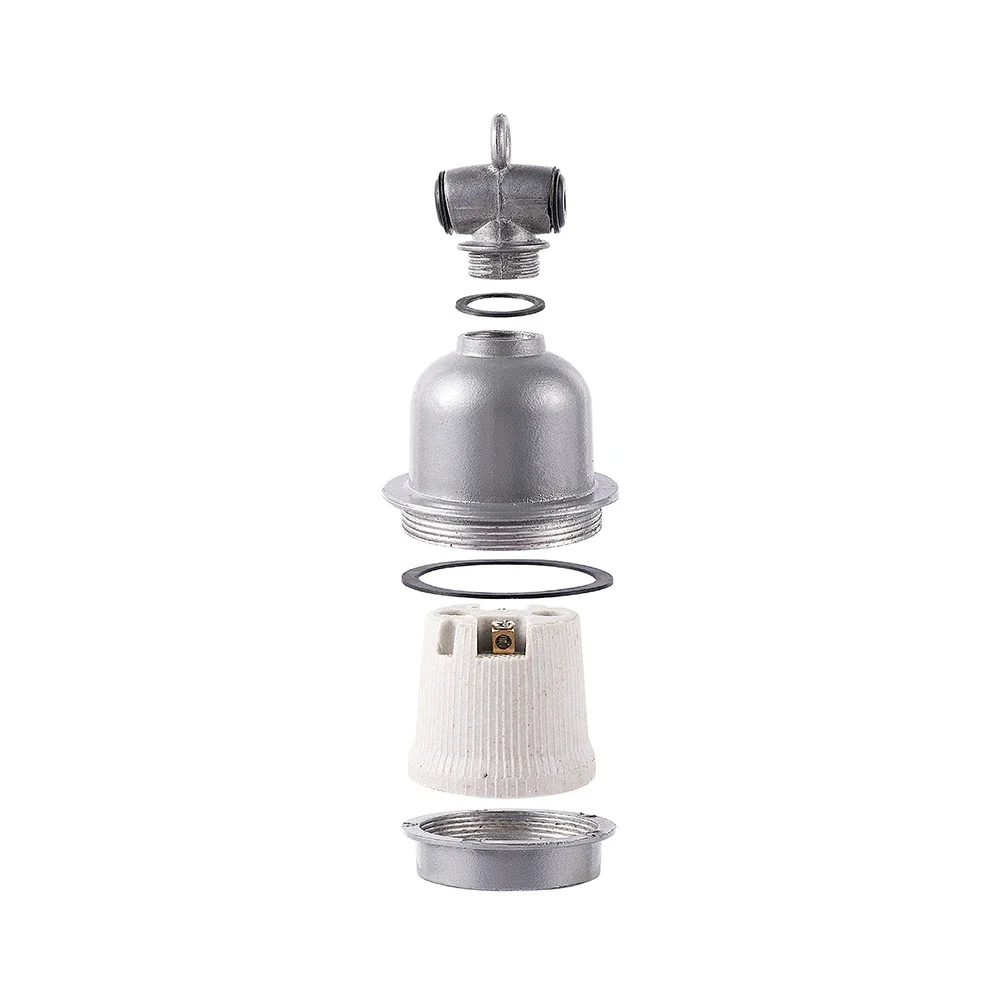 Animal heating lamp holder ceramic insulated E27 lamp socket screw plug adapter converter for industrial heating