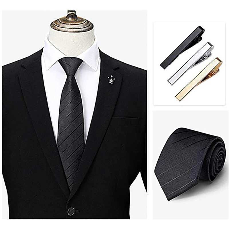 Fashion Men Metal Tie Clip Simple Tie Bar Buckle Practical Flat Pin Wedding Formal Party Tie Clip JewelleryX240914
