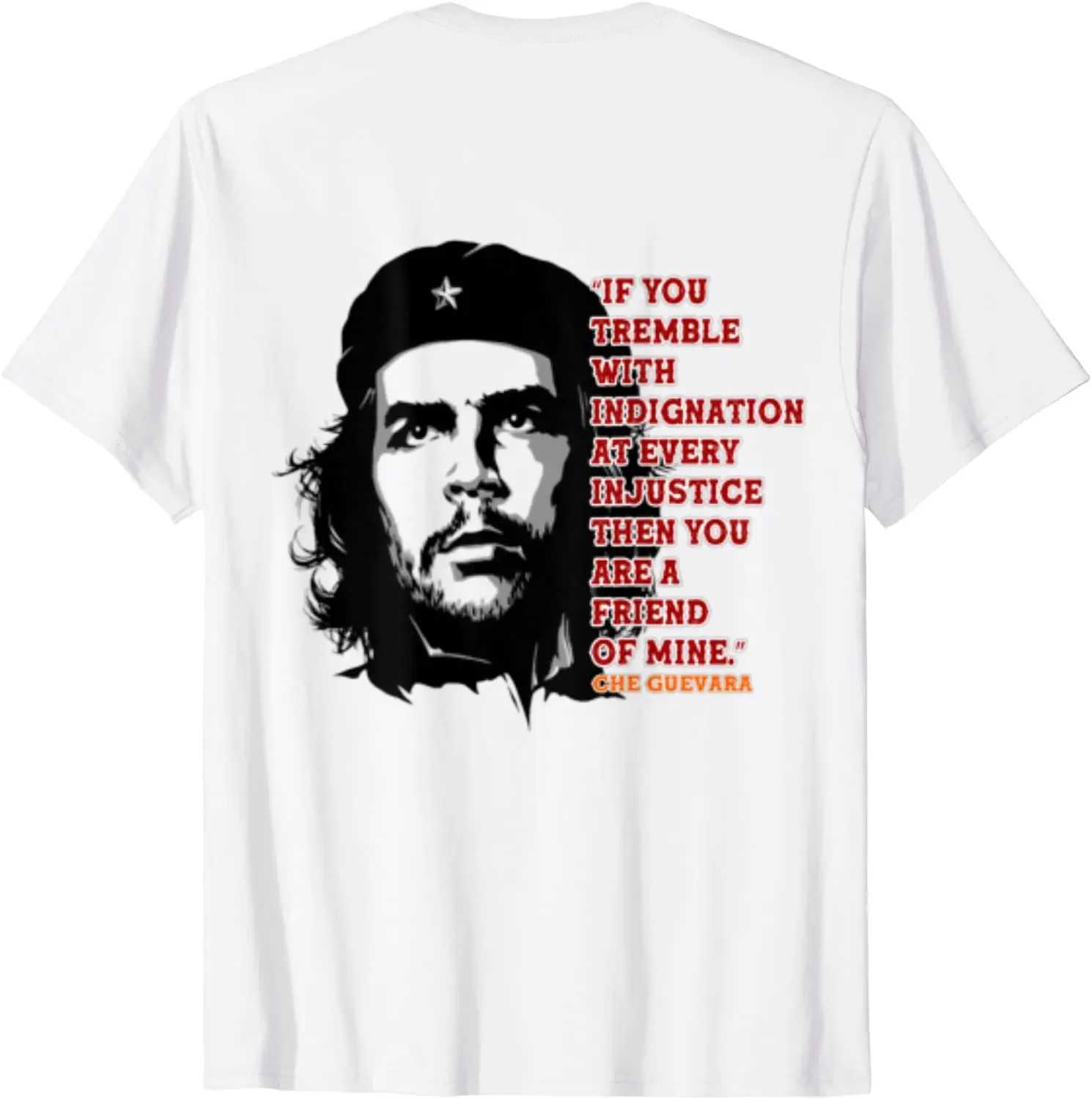 Che Guevara shirt Rebel Cuban shirt Guerrilla revolutionary T-shirt casual short sleeved mens T-shirt cool oversized O-neck T-shirt CL240913