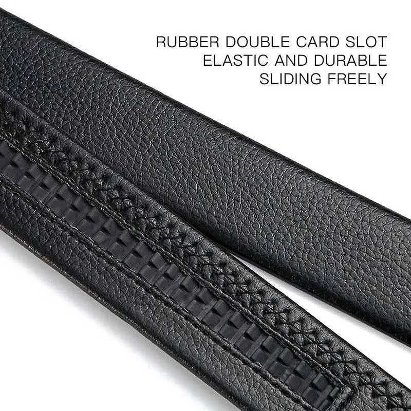 Fashion Men Leather Metal Belt Automatic Buckle Mens Business Casual Belt High QualityX240914