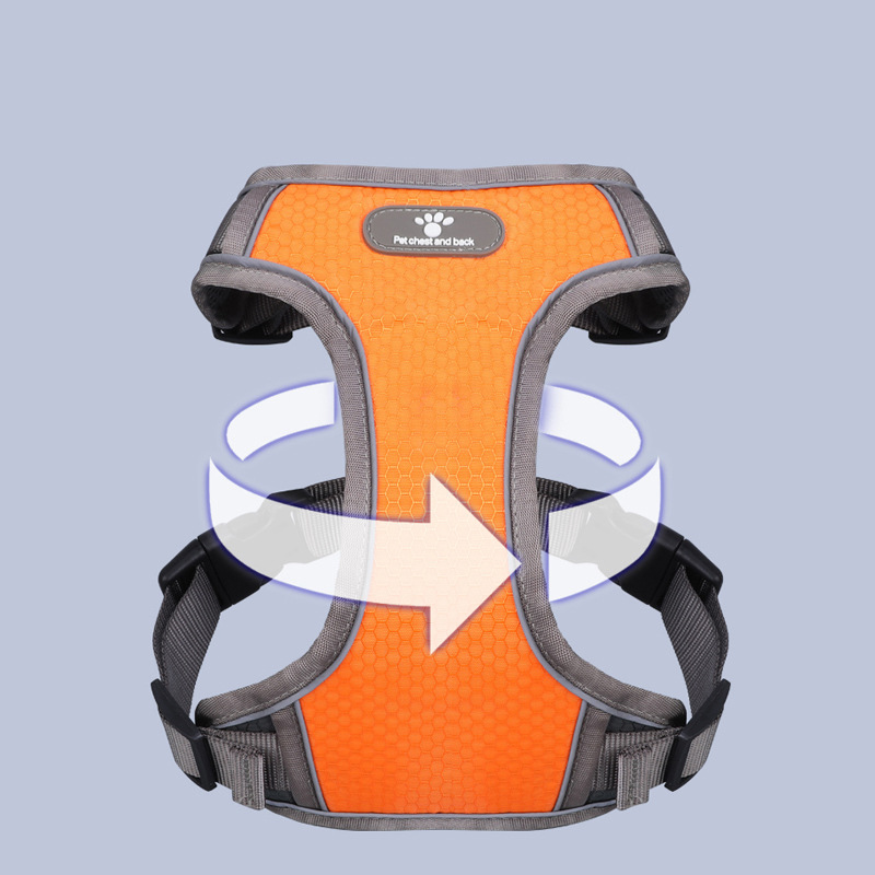 Dog Harness Vest-style Reflective Pet Sling Oxford Cloth Strong and Durable Adjustable Dog Sling for Dog Walking Pet Supplies