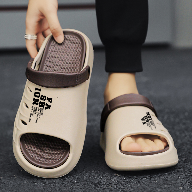 Brand Men Outdoor Sandals Slippers Beach Comfortable Thick Sole Clogs Men Casual Shoes Garden Shoes Men's Beach Sandals Slippers