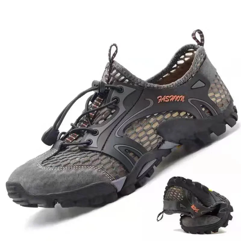Summer Wading Hiking Shoes for Men Outdoor Man Sneakers Breathable Quick Drying Sports Trekking Beach Barefoot Mens Shoes