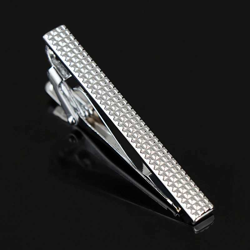 Classic 5cm Short Mens Tie Clip Silver Color Metal Tie Clips For Men Shirt Tie Pin Formal Business Necktie Bar Wedding GiftsX240914