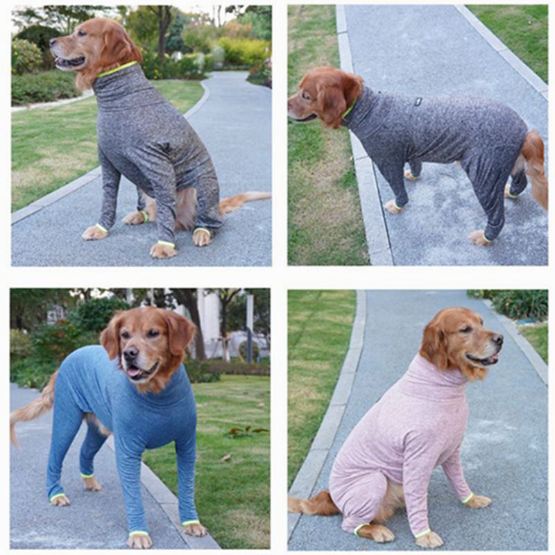 Full Cover Big Dog Jumpsuit Dog Recovery Suit After Surgery Anti Shedding Bodysuit Pet Claming Pajamas For Medium Large Dogsowns
