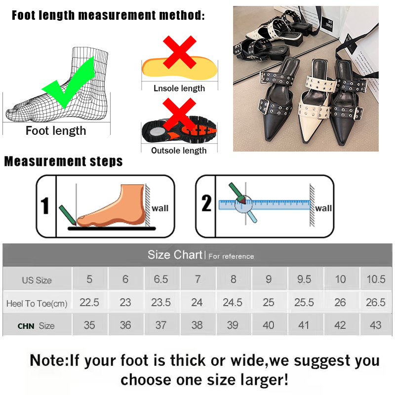 Flats Female Shoes For Ladies 2024 Designer Summer Fashion Buckle Outdoor Pointed Toe Women Slippers Mules Slides 357e