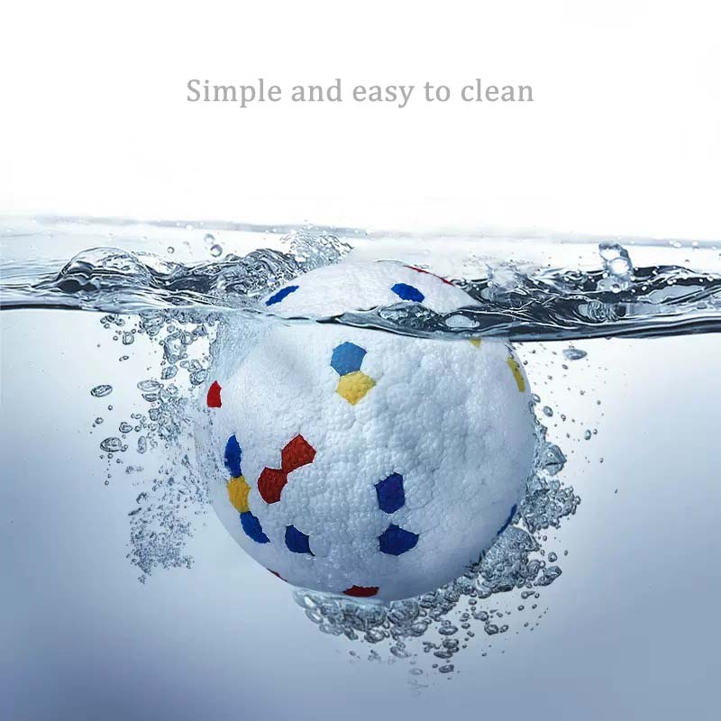 Pet Chew Ball Toys Highly Elastic Solid Foam Balls Outdoor Interactive Dog Toys Teething Bite Resistant Easy Clean Pet Supplies