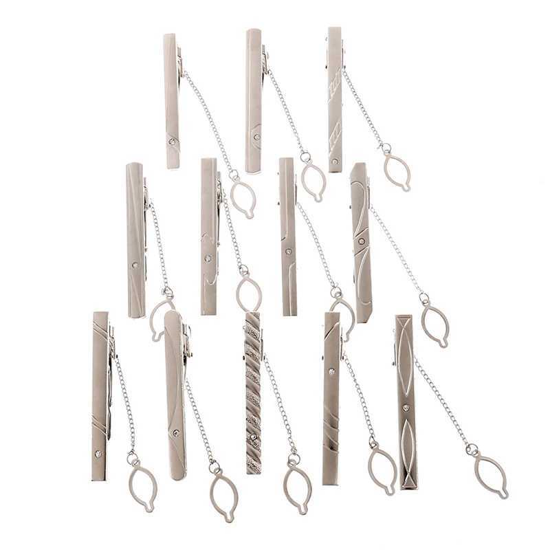 New 1PC Tie Clip Fashion Style 1PC Necktie Men Metal Simple Bar Clasp Practical Bowtie Clasp Tie Pin For Mens Gift AccessoriesX240914