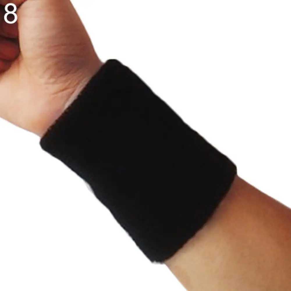 Wrist Support Men Women Wrist Sweatband Tennis Sport Wristband Volleyball Gym Tennis Wrist Brace Support Sweat Band Towel Bracelet Protector z240913