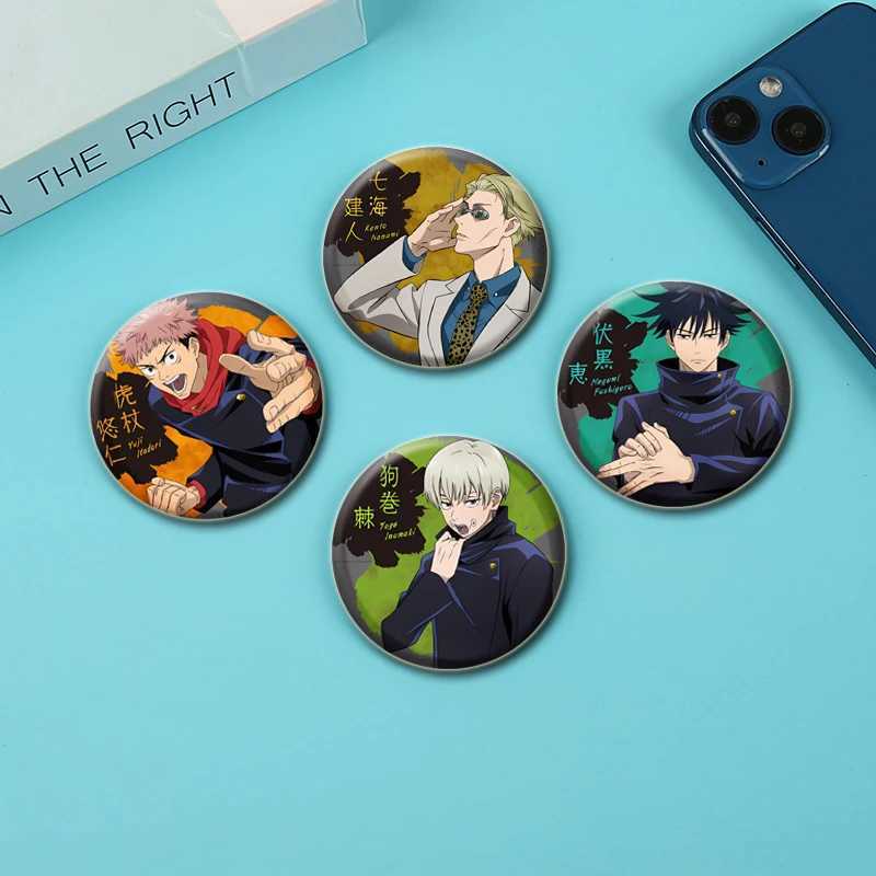 Satoru GojoItadori Yuji.Kugisaki NobaraFushiguro Megumi Badge Anime Cartoon Brooches Cute Enamel Pins for Backpack Clothes HatX240914