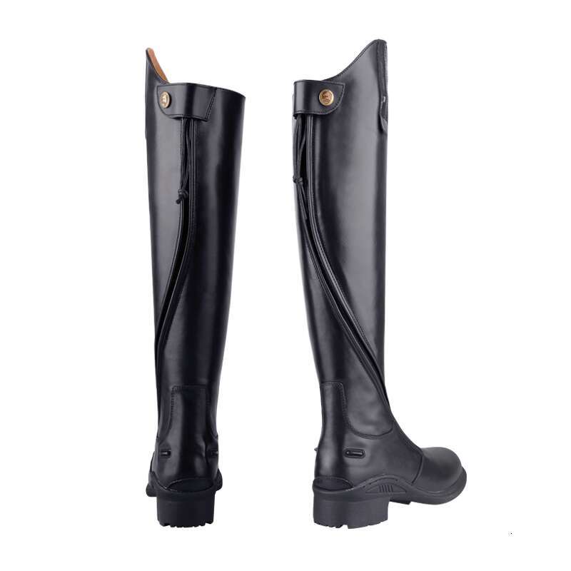 Cavassion Cowhide Leather Long Riding Equestrian Equipment Rider Schoog Unisex Size 35 Professional Boots