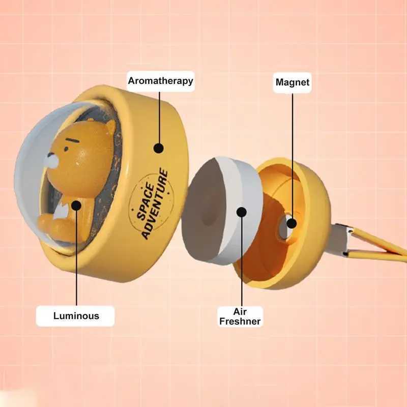 Car Air Freshener Cute Car Air Vent Clip Diffuser glow Kakao Perfume Air Freshener Automobile Air Outlet Aromatherapy Fragrance Car AccessoriesL240910