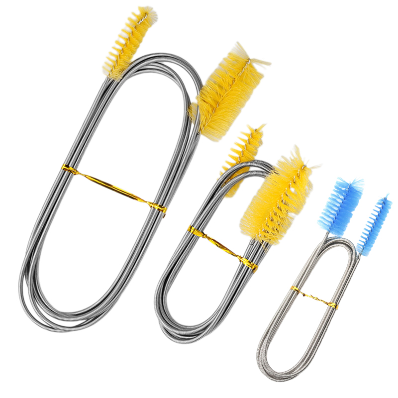1PC 90/155/200cm Pipe Cleaning Brush Flexible Double Ended Hose Brush Pipe Clean Tool Aquarium Fish Tank Water Pump Accessories