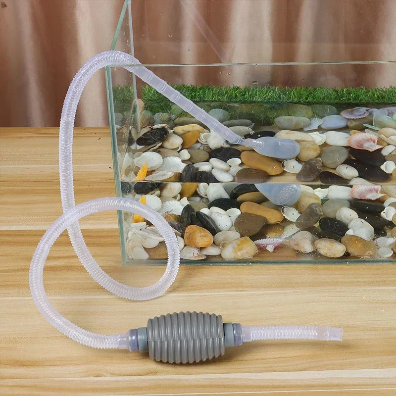 1.5-3M Aquarium Siphon Fish Tank Syphon Vacuum Gravel Water Filter Cleaner Semi-Automatic Water Change Manual Cleaner Pump