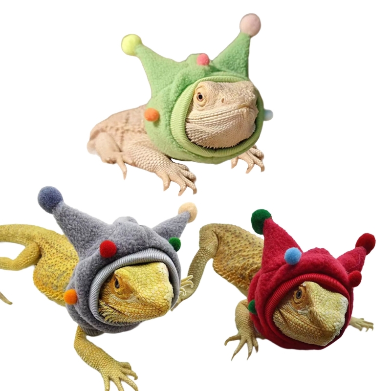 Fun Scarf for Reptiles Outfit Comfortable Costume Lizards Bearded Dragon 6XDE